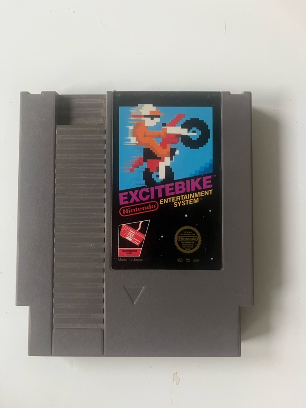NES Nintendo Excite Bike game cartridge